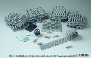 画像3: DEF.MODEL[DT35009]1/35 現用 アメリカ M2/M3ブラッドレー歩兵戦闘車用ビッグフット連結可動履帯セット(タミヤ/アカデミー製M2/M3用） (3)