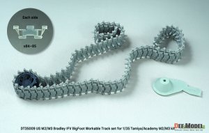画像4: DEF.MODEL[DT35009]1/35 現用 アメリカ M2/M3ブラッドレー歩兵戦闘車用ビッグフット連結可動履帯セット(タミヤ/アカデミー製M2/M3用） (4)