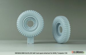 画像4: DEF.MODEL[DW16004]1/16 WWII ドイツ Sd.Kfz.251 Ausf.Dハーフトラック用スペアタイヤ&予備転輪セット(ダス・ヴェルク/トランペッター用) (4)