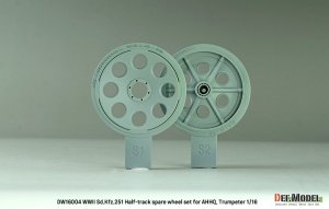 画像5: DEF.MODEL[DW16004]1/16 WWII ドイツ Sd.Kfz.251 Ausf.Dハーフトラック用スペアタイヤ&予備転輪セット(ダス・ヴェルク/トランペッター用) (5)