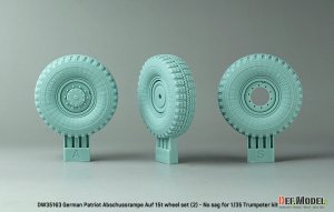 画像4: DEF.MODEL[DW35163]1/35 現用 ドイツ ペトリオットミサイル/MAN 多用途8輪トラック用タイヤセット＃2(自重変形なし トランペッター用) (4)