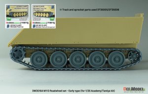 画像11: DEF.MODEL[DW35164]1/35 現用 アメリカ M113装甲兵員輸送車用初期型転輪セット 初期型誘導輪付(タミヤ/アカデミー用) (11)