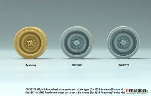 画像6: DEF.MODEL[DW35171]1/35 現用 アメリカ M2/M3ブラッドレー歩兵戦闘車用外側転輪セット 初期タイプ(タミヤ/アカデミー用) (6)