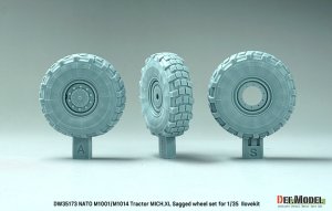 画像5: DEF.MODEL[DW35173]1/35 現用 NATO M1001/M1014 MANトラクター用Mich. XL自重変形タイヤセット(アイラブキット用) (5)
