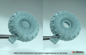 画像6: DEF.MODEL[DW35173]1/35 現用 NATO M1001/M1014 MANトラクター用Mich. XL自重変形タイヤセット(アイラブキット用) (6)