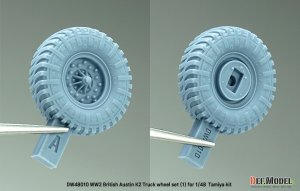 画像11: DEF.MODEL[DW48010]1/48 WWII イギリス オースチンK2トラック用タイヤセット(1) ダンロップタイプ(タミヤ用) (11)