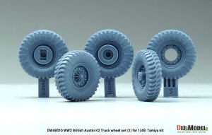画像3: DEF.MODEL[DW48010]1/48 WWII イギリス オースチンK2トラック用タイヤセット(1) ダンロップタイプ(タミヤ用) (3)