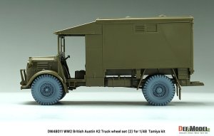 画像5: DEF.MODEL[DW48011]1/48 WWII イギリス オースチンK2トラック用タイヤセット(2) インディアタイプ(タミヤ用) (5)