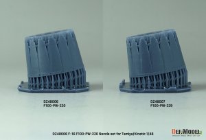 画像7: DEF.MODEL[DZ48007]1/48 現用 アメリカ空軍 F-16ファイティングファルコン用F100-PW-229ノズルセット(タミヤ/キネティック用) (7)