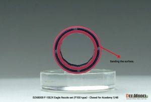 画像11: DEF.MODEL[DZ48009]1/48 現用 アメリカ/韓国 F-15Eストライクイーグル/F-15Kスラムイーグル用F100エンジンノズルセット 閉状態(アカデミー用) (11)