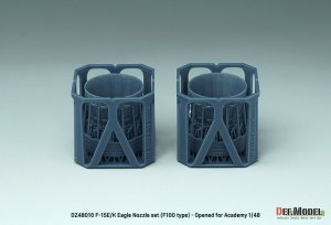 画像2: DEF.MODEL[DZ48010]1/48 現用 アメリカ/韓国 F-15Eストライクイーグル/F-15Kスラムイーグル用F100エンジンノズルセット 開状態(アカデミー用) (2)