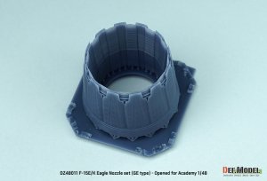 画像4: DEF.MODEL[DZ48011]1/48 現用 アメリカ/韓国 F-15Eストライクイーグル/F-15Kスラムイーグル用GEエンジンノズルセット 開状態(アカデミー用) (4)