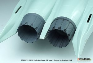 画像8: DEF.MODEL[DZ48011]1/48 現用 アメリカ/韓国 F-15Eストライクイーグル/F-15Kスラムイーグル用GEエンジンノズルセット 開状態(アカデミー用) (8)