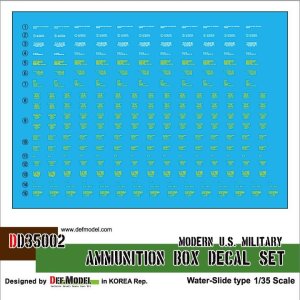 画像1: DEF.MODEL[DD35002]現用アメリカ軍 弾薬箱デカールセット (1)