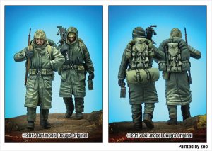 画像2: DEF.MODEL[DF35001]1/35 米海兵隊 朝鮮戦争 1950/51冬 セット1(2体セット) (2)