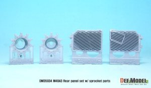 画像2: DEF.MODEL[DM35034]M48A3 リヤパネル/ スポロケットパーツセット（ドラゴンM48A3用） (2)