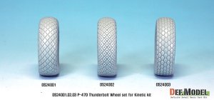 画像4: DEF.MODEL[DS24002]1/24 P-47D サンダーボルト ホイールセット 2（キネティック用） (4)