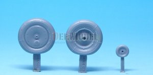 画像2: DEF.MODEL[DS32006]1/32 メッサーシュミット Me163B コメート 自重変形タイヤ 2（モンモデル用1/32） (2)