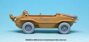 画像3: DEF.MODEL[DW30001A]シュビムワーゲン ワイドタイヤ コンチネンタル 自重変形タイヤ（タミヤ/AFVクラブ用） (3)