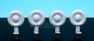 画像2: DEF.MODEL[DW30011]ディンゴ スカウトカー 自重変形タイヤ（ミニアート用） (2)