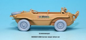 画像4: DEF.MODEL[DW30028]キューベル/シュビムワーゲン　ホイールセット（タミヤ、AFVクラブ用） (4)