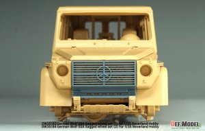 画像9: DEF.MODEL[DW35184]1/35 現用 ドイツ ウルフSSA 自重変形タイヤセット(2) フロントグリル/ブレーキ付(ネバーランドホビー用) (9)