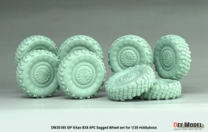 画像2: DEF.MODEL[DW35185]1/35 現用 イスラエル エイタン8x8装甲兵員輸送車 自重変形タイヤセット(1) ミシュランXMLタイヤ(ホビーボス用) (2)