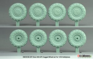 画像3: DEF.MODEL[DW35185]1/35 現用 イスラエル エイタン8x8装甲兵員輸送車 自重変形タイヤセット(1) ミシュランXMLタイヤ(ホビーボス用) (3)