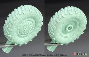 画像4: DEF.MODEL[DW35185]1/35 現用 イスラエル エイタン8x8装甲兵員輸送車 自重変形タイヤセット(1) ミシュランXMLタイヤ(ホビーボス用) (4)