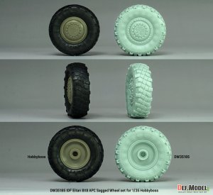 画像7: DEF.MODEL[DW35185]1/35 現用 イスラエル エイタン8x8装甲兵員輸送車 自重変形タイヤセット(1) ミシュランXMLタイヤ(ホビーボス用) (7)