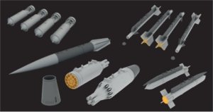 画像1: エデュアルド[EDUSIN648155]1/48 MiG-21F 武装パーツセット (エデュアルド用) (1)