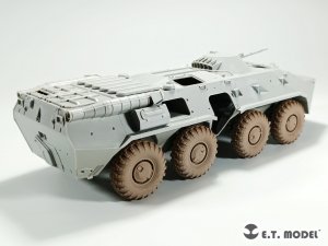 画像7: E.T.MODEL[P35-113]1/35 ロシアBTR-80用自重変形タイヤセットナロー型(トランペッター用) (7)