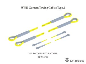 画像1: E.T.MODEL[P35-237]1/35 WWII ドイツ牽引用ケーブルセットType.1タイガーI/シュツルムタイガー用(各社キット対応) (1)