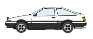 画像13: ハセガワ[HC71]1/24 トヨタ スプリンター トレノ AE86 GT APEX 前期型 （1983） (13)