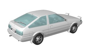 画像15: ハセガワ[HC71]1/24 トヨタ スプリンター トレノ AE86 GT APEX 前期型 （1983） (15)