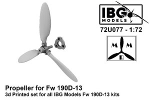 画像1: IBG[IBG72U077]1/72 Fw190D-13 プロペラ (IBG用) (1)
