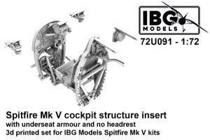 画像1: IBG[IBG72U091]1/72 スピットファイア Mk.V コックピット (操縦席下防弾板付) (IBG用) (1)