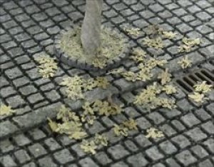 画像1: 紙創り[B-4]枯葉メープル（茶） (1)