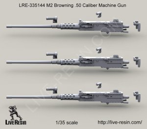 画像2: Live Resin[LRE35144]1/35  M2 .50口径機銃銃身(1)(3丁) (2)
