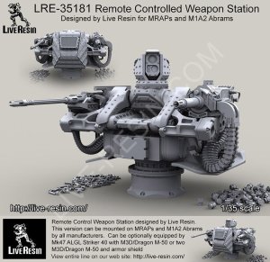 画像7: Live Resin[LRE35181]1/35  M1エイブラムス/MRAP 遠隔操作銃塔(架空装備) (7)
