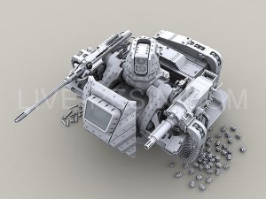 画像10: Live Resin[LRE35181]1/35  M1エイブラムス/MRAP 遠隔操作銃塔(架空装備) (10)
