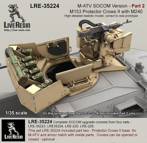 画像4: Live Resin[LRE35224]1/35  M-ATV 特殊部隊仕様改造セット(2) (4)