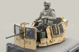 画像5: Live Resin[LRE35227]1/35  ハンヴィー装甲銃塔+海兵隊フィギュア+M2機銃セット (5)
