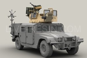 画像3: Live Resin[LRE35231]1/35  ハンヴィー装甲銃塔海兵隊仕様(3)+M240G機銃セット (3)