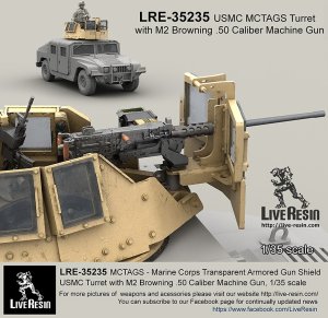 画像2: Live Resin[LRE35235]1/35  ハンヴィー装甲銃塔海兵隊仕様(7)+M2機銃セット (2)