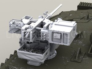 画像4: Live Resin[LRE35240]1/35  FLW200遠隔操作銃塔(1).50機銃+低姿勢砲塔 (4)