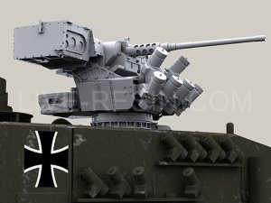 画像5: Live Resin[LRE35240]1/35  FLW200遠隔操作銃塔(1).50機銃+低姿勢砲塔 (5)