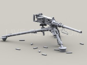 画像3: Live Resin[LRE35248]1/35  M2 .50口径機銃&三脚架 WWII-冷戦期(2) (3)