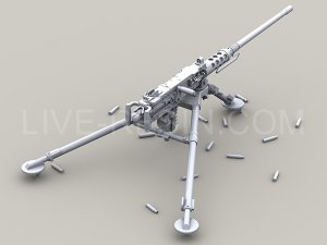画像4: Live Resin[LRE35248]1/35  M2 .50口径機銃&三脚架 WWII-冷戦期(2) (4)