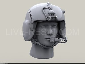 画像3: Live Resin[LRE35252]1/35  ヘリパイロットヘッド HGU/56Pヘルメット着用(1)(2種計6個) (3)